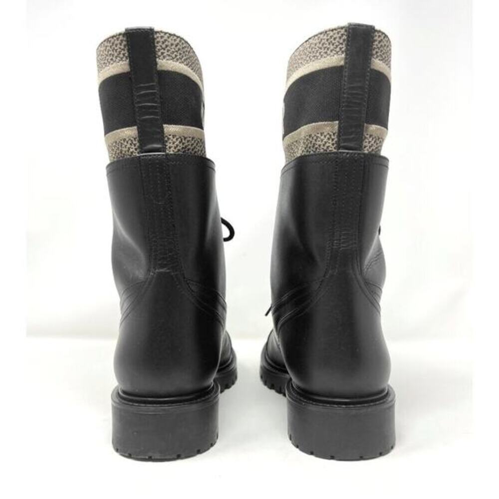 Christian Dior D-Major‎ Combat Boots Black Calfskin Platform EU 39 - Picture 5 of 11